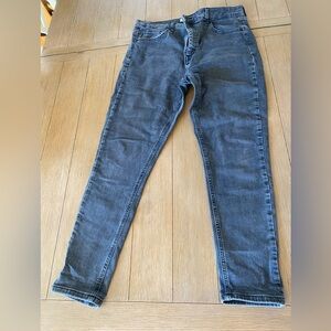 Topshop MOTO Jamie jeans black wash